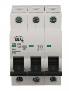 Wyłącznik nadprądowy 3P C 50A 6kA AC KMB6-C50/3 VDE 23169