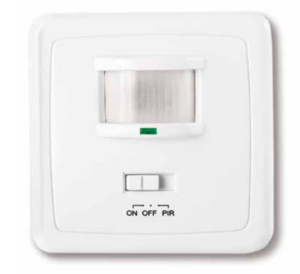 Czujnik ruchu CR-4 LED, min. 40W, max. 500W, AC220-240V, 50/60Hz, kąt działania 160*, zasięg 12m