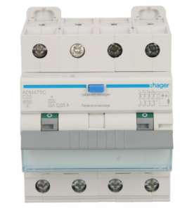 Wyłącznik różnicowo-nadprądowy RCBO 4P C25A 0,03A Typ A 6kA RCBO ADM475C