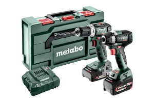 METABO ZESTAW COMBO 18V 2.9.2 (BS 18 L BL + SSW 300) 1x5,2Ah 1x2,0Ah METABOX ...