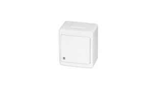 BETA Wyłącznik hermetyczny pojedynczy, krzyżowy, biały, IP44 /D.3110WK/