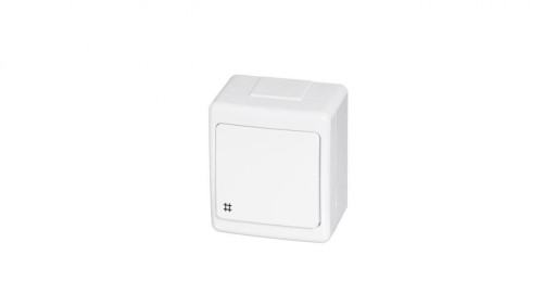 Wyłącznik hermetyczny BETA pojedynczy, krzyżowy, biały, IP44 /D.3110WK/