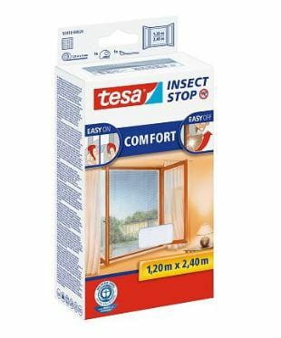 TESA MOSKITIERA OKIENNA BIAŁA 1,2 x 2,4m COMFORT