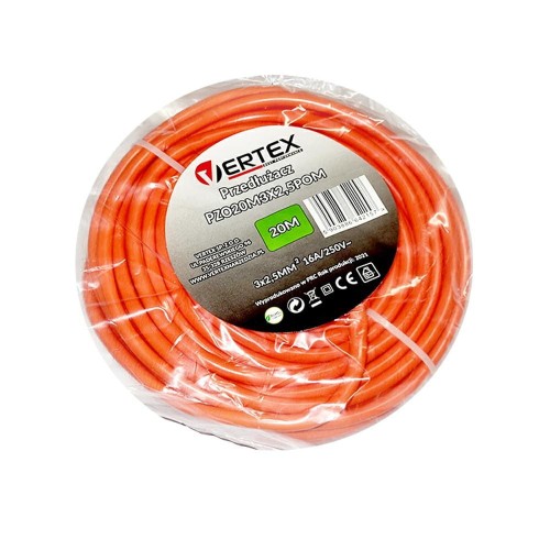 VERTEX.PRZEDŁUŻACZ ZWIJANY  20m 3x2,5mm