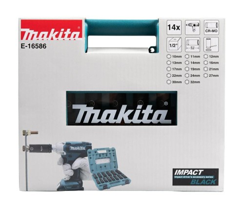 MAKITA ZESTAW NASADEK DŁUGICH UDAR.14szt 1/2" 10-32mm ###
