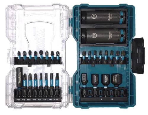 MAKITA ZESTAW KOŃCÓWEK WKRĘTAK. Z UCHWYTEM 30szt. IMPACT BLACK
