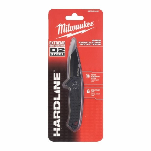 MILWAUKEE NÓŻ SKŁADANY GŁADKI HARDLINE 64mm