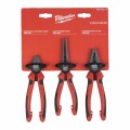 MILWAUKEE SZCZYPCE ZESTAW 3szt. (UNIWERSALNE 180mm, BOCZNE 160mm, DŁUGIE 205mm)
