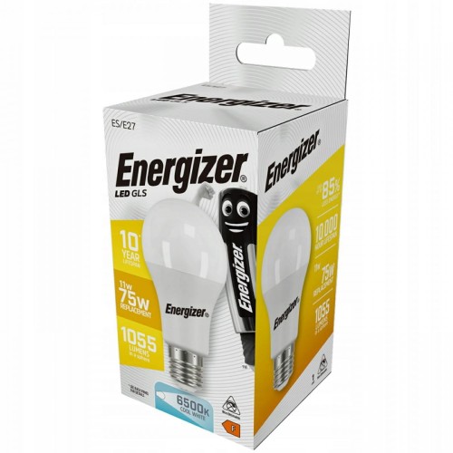 ENERGIZER ŻARÓWKA BULB 11W / 75W E27 1055LM BARWA ZIMNA