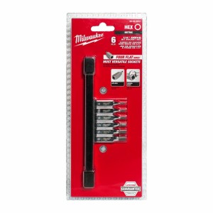 MILWAUKEE ZESTAW NASADEK TRZPIENIOWYCH  6 szt. 1/4 HEX