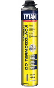 TYTAN PIANOKLEJ DO TERMOIZOLACJI SZARY 820ml