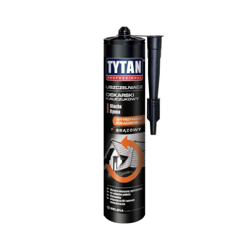 TYTAN USZCZELNIACZ DEKARSKI BEZBARWNY KAUCZUKOWY 280ml PROFESSIONAL