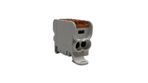 Blok dystrybucyjny - rozdzielczy HLAK25 1P brązowy 2xAl/Cu 25mm+16mm 1000VAC/1500VDC MAG1251C00