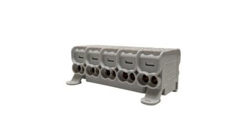 Blok dystrybucyjny - rozdzielczy HLAK25 5P szary 2xAl/Cu 25mm+16mm 1000VAC/1500VDC MAG5255A00