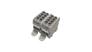 Blok dystrybucyjny - rozdzielczy HLAK 25 (MAG) 2P szary 2xAl/Cu 25mm+16mm 1000VAC/1500VDC MAG2252A00