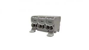 Blok dystrybucyjny - rozdzielczy HLAK 25 (MAG) 3P szary 2xAl/Cu 25mm+16mm 1000VAC/1500VDC MAG3253A00
