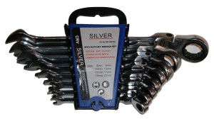 KLUCZ PŁASKO-O.GRZ/PRZEG.KPL. 8szt. SILVER
