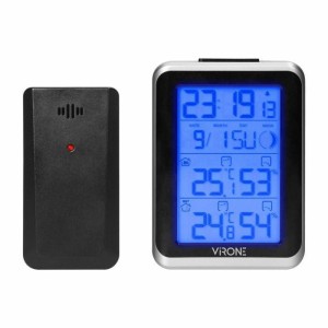 ORNO STACJA POGODOWA BEZPRZEWODOWA TEMP, WILG, LCD, ALARM  &&