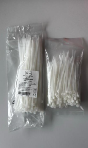 Opaska kablowa 160x4,8 biała ITAline ITA048160W /100szt./