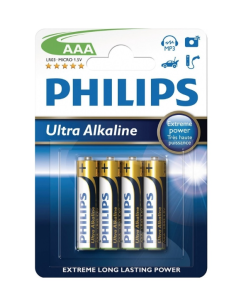 Bateria alkaliczna LR03 / AAA 1,5V ULTRA ALKALINE LR03E4B/10 /blister 4szt./