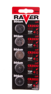 Bateria litowa RAVER CR2032 /blister 5szt./ B7332