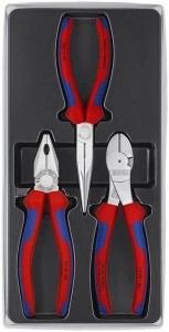 KNIPEX ZESTAW SZCZYPIEC 3szt. DO PRAC SERWISOWYCH 0305180/2615200/7405180