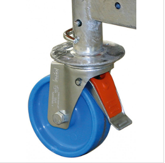 KRAUSE KÓŁKO DO RUSZTOWAŃ fi 125mm Z REG. WYSOKOŚCI