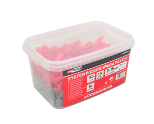 AWTOOLS SYSTEM POZIOMOWANIA BRAMKOWY 1,5mm 150+50szt. (BRAMKA 5-15mm + KLIN)