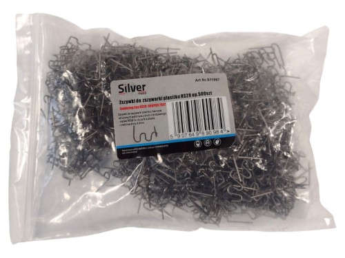SILVER ZSZYWKI DO ZGRZEWAREK PLASTIKU 500szt. MIX