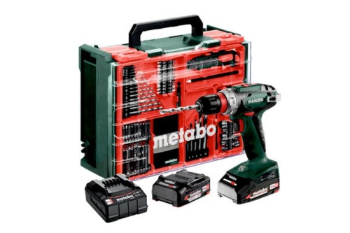 METABO.WKRĘTARKA BS 18 QUICK SET 2x2,0 Ah + 74 ACC WALIZKA