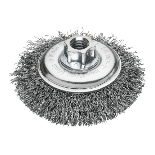 MILWAUKEE SZCZOTKA DRUCIANA DOCZOŁOWA M14 100x10 STALOWA KARBOWANA 0.35-1szt.