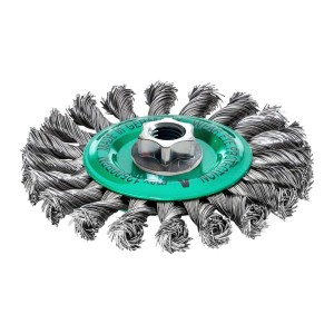 MILWAUKEE SZCZOTKA DRUCIANA TARCZOWA M14 125x14 STAL NIERDZEWNA WIĄZANA 0.5-1szt.