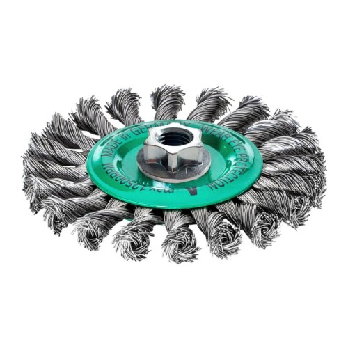 MILWAUKEE SZCZOTKA DRUCIANA TARCZOWA M14 125x14 STAL NIERDZEWNA WIĄZANA 0.5-1szt.
