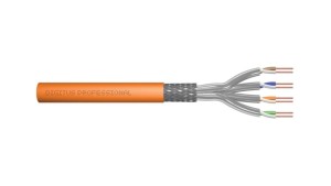 Kabel teleinformatyczny S/FTP kat.7 LSZH drut pomarańczowy B2ca DK-1745-VH-1 /100m/