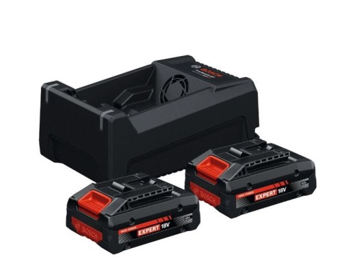 BOSCH AKUMULATOR 18V  4,0Ah EXPERT 2szt. + ŁADOWARKA GAL 12V/18V-80