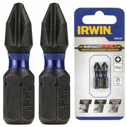 IRWIN KOŃCÓWKA UDAROWA PH2 x 25mm/2szt.