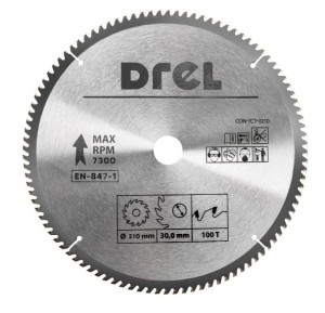 DREL PIŁA TARCZOWA WIDIOWA 210 x 30 mm, 100T, ALUMINIUM
