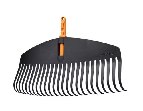 FISKARS GRABIE OGRODOWE UNIWERSALNE DO LIŚCI I WYRÓWNYWANIA GLEBY, GŁOWICA Z TWORZYWA DO SYSTEMU  ONECLICK