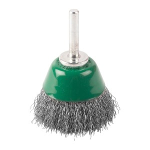 MILWAUKEE SZCZOTKA DRUCIANA GARNKOWA TRZPIENIOWA S6 50x20 STAL NIERDZEWNA KARBOWANA 0.3-3szt.