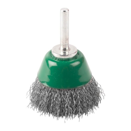 MILWAUKEE SZCZOTKA DRUCIANA GARNKOWA TRZPIENIOWA S6 50x20 STAL NIERDZEWNA KARBOWANA 0.3-3szt.