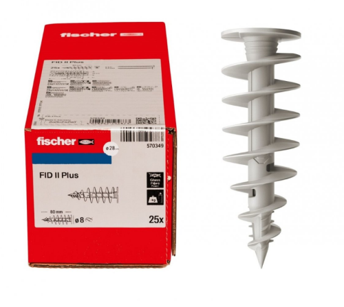 FISCHER MOCOWANIE W IZOL.FID II 90 /25szt. DO PŁYT IZOLACYJNYCH(STYROPIAN).