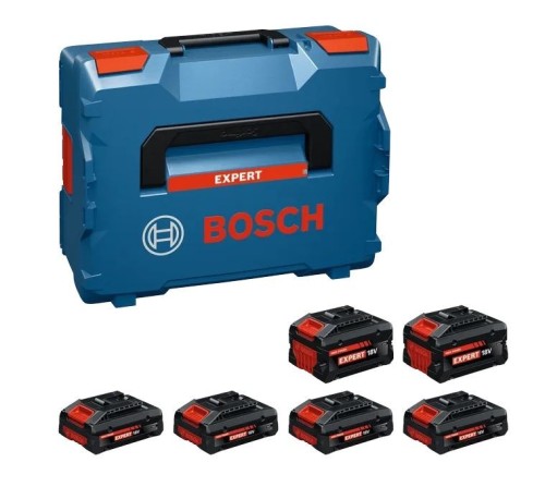 BOSCH AKUMULATOR 18V  4,0Ah EXPERT 4szt.  +  8,0Ah 2szt. LB