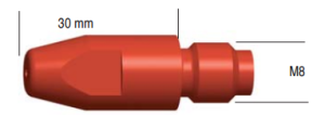 LINCOLN KOŃCÓWKA PRĄDOWA M8x30 1,6... (10) DO LGS360G%%%