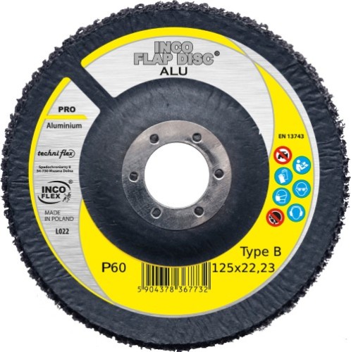 ŚCIERNICA LISTK.INCOFLEX ALU PR 125 P 60 %%%