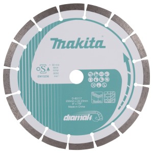 MAKITA TARCZA DIAMENTOWA 230x22,23mm SEGMENTOWA (NA SUCHO) BETON, CEGŁA, MARMUR