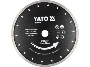 YATO TARCZA DIAMENTOWA DO CERAMIKI (NA MOKRO) 250mm