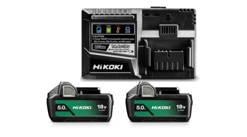 HIKOKI.AKUMULATOR 18V 5,0Ah BSL1850MA 2szt. +ŁADOWARKA UC18YSL3 WKZ