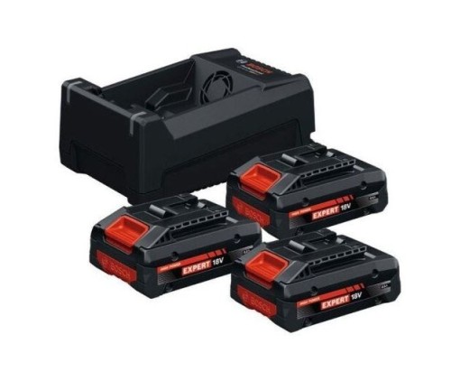 BOSCH AKUMULATOR 18V  4,0Ah EXPERT 3szt. + ŁADOWARKA GAL12V/18