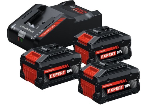 BOSCH AKUMULATOR 18V  8,0Ah EXPERT 3szt. + ŁADOWARKA EXAL18V-160