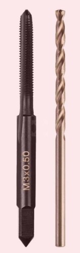 MILWAUKEE GWINTOWNIK M3-0.5mm+WIERTŁO 2.5mm